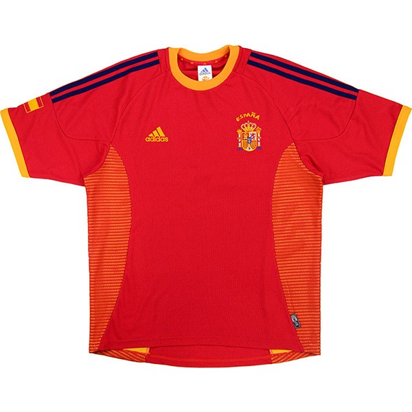 Heimtrikot Thailand Spanien Retro 2002 2004 Rote Günstige Fußballtrikots